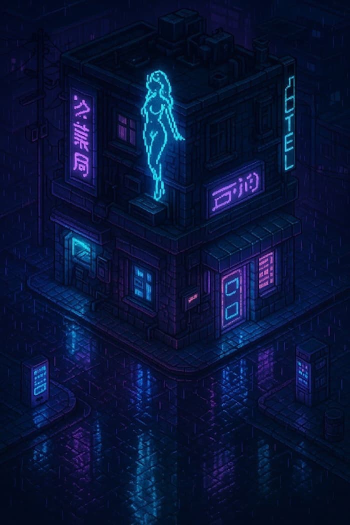Isometric 2D Video Game Environment in Pixel Art — пример 3