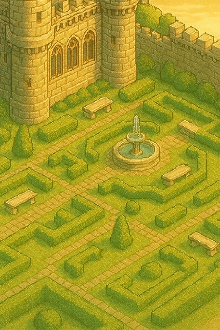 Isometric 2D Video Game Environment in Pixel Art — пример 4