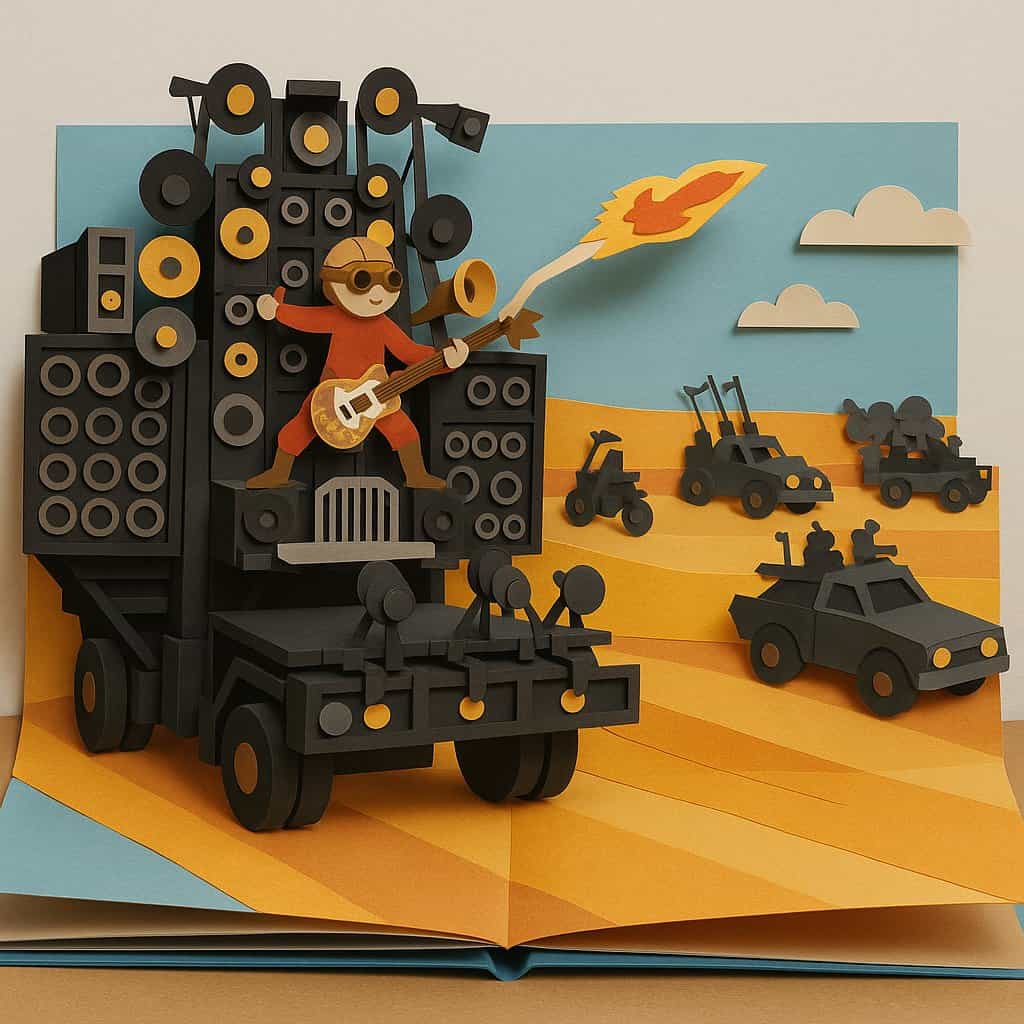 Children’s Pop-Up Book Style (3D Paper Cutout) — пример 4