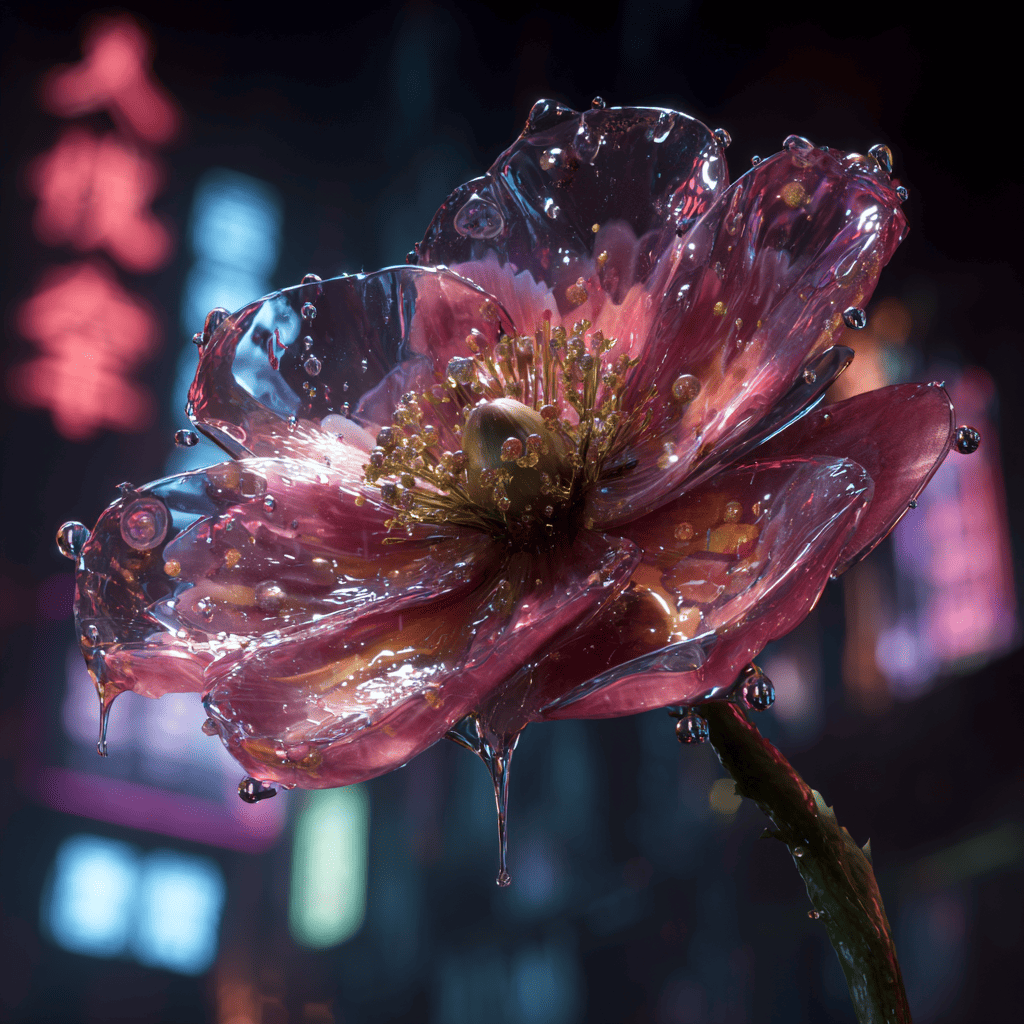 Cyber Bloom: Glass Flower of the Neon City — пример 3