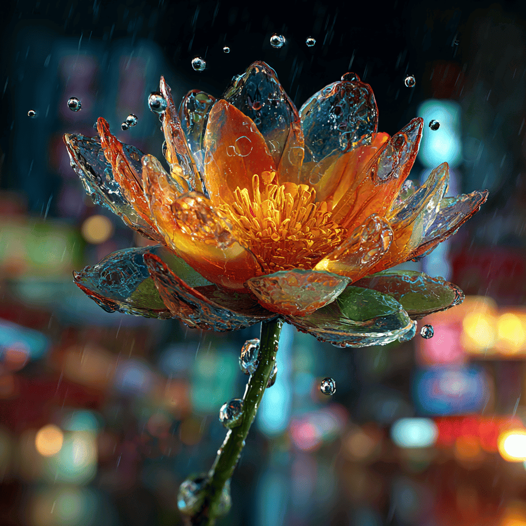 Cyber Bloom: Glass Flower of the Neon City — пример 2