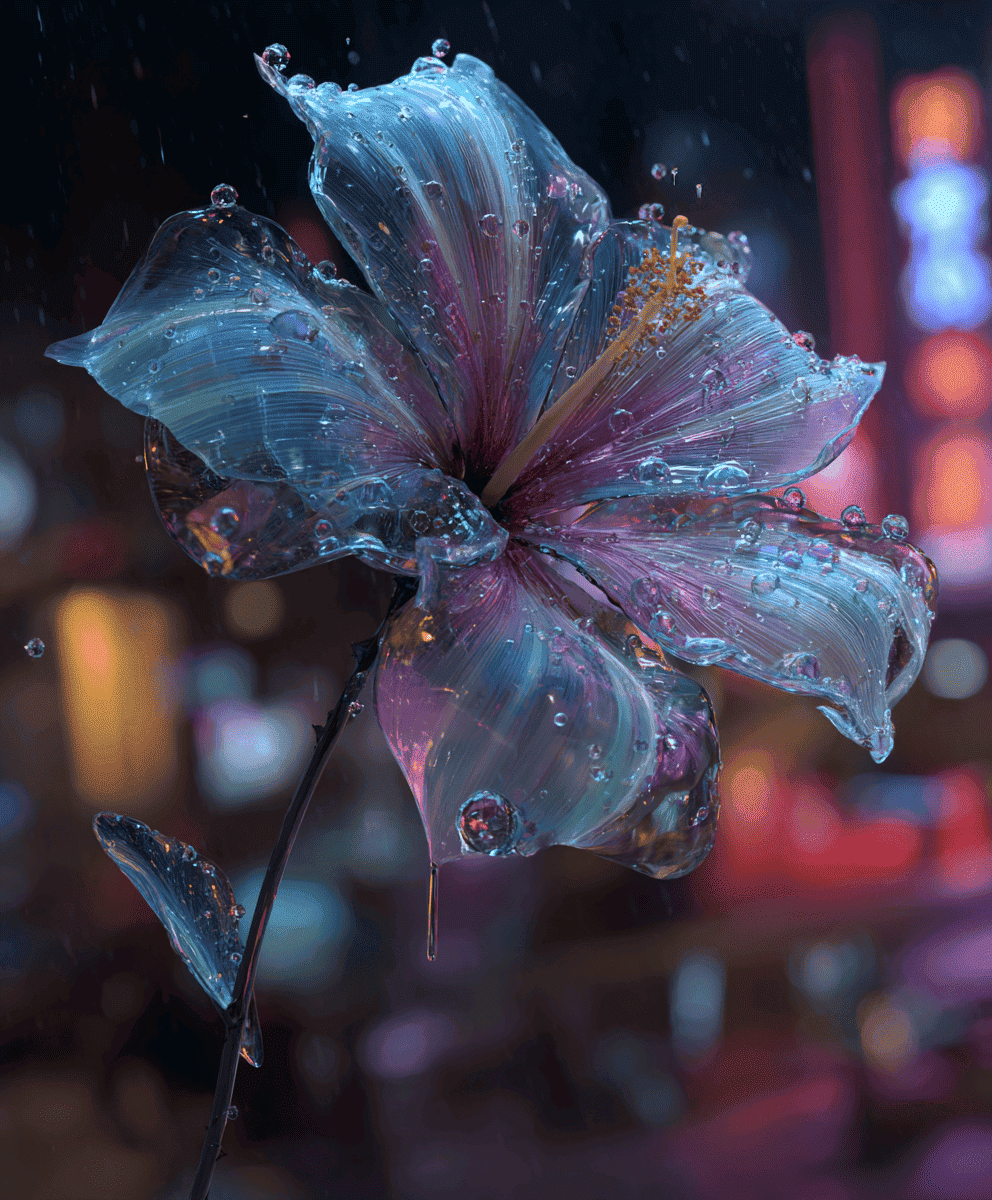 Cyber Bloom: Glass Flower of the Neon City — пример 4