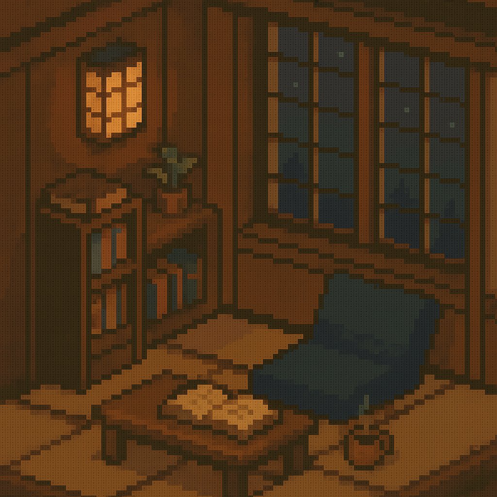 Pixel art scene — пример 4