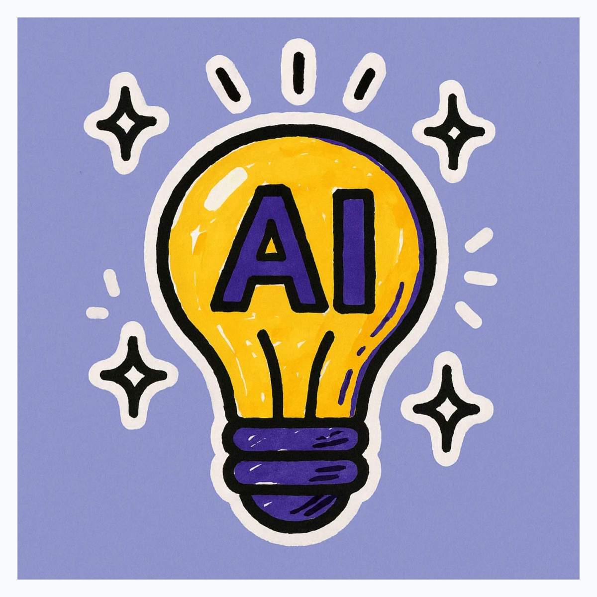 Hand-Drawn Light Bulb Icon — пример 2