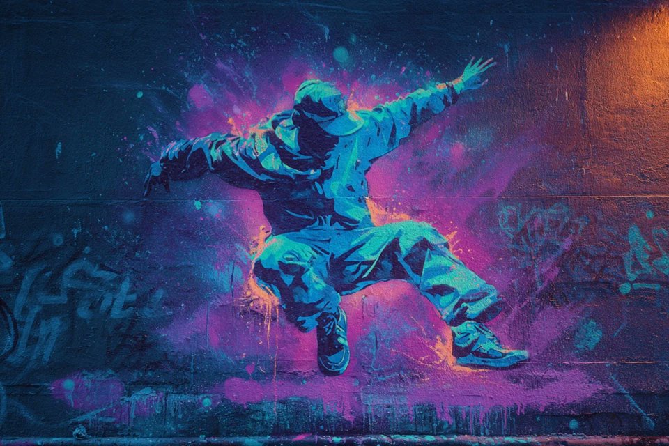 Neon graffiti — пример 2