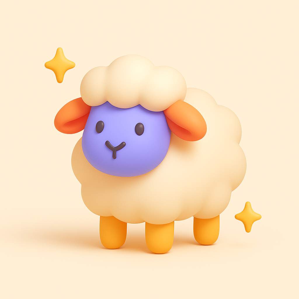 3D icon in a soft playful style — пример 3