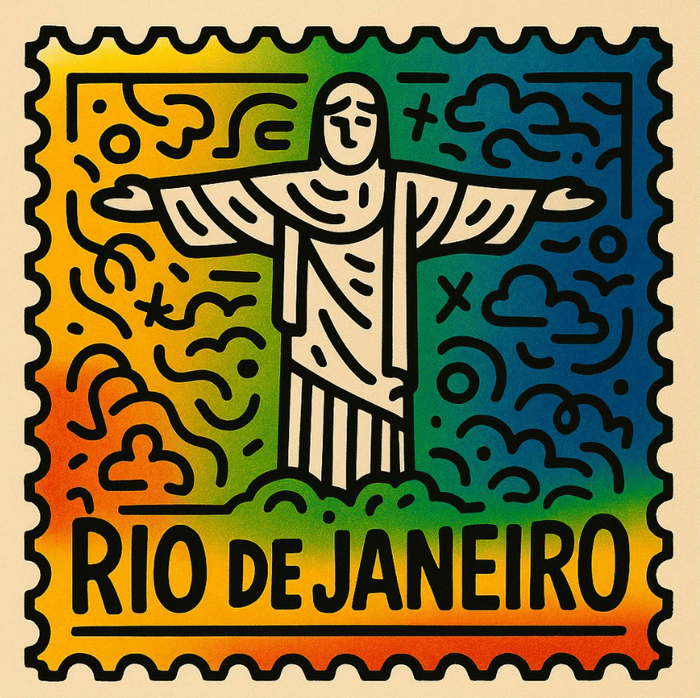 Stamp Illustration in doodle style — пример 2