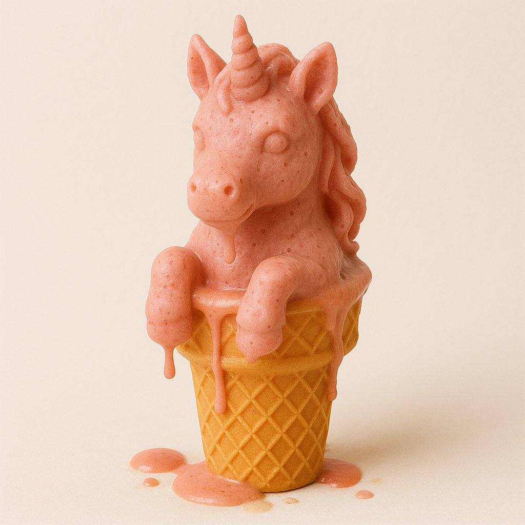 Ice cream sculpture — пример 2