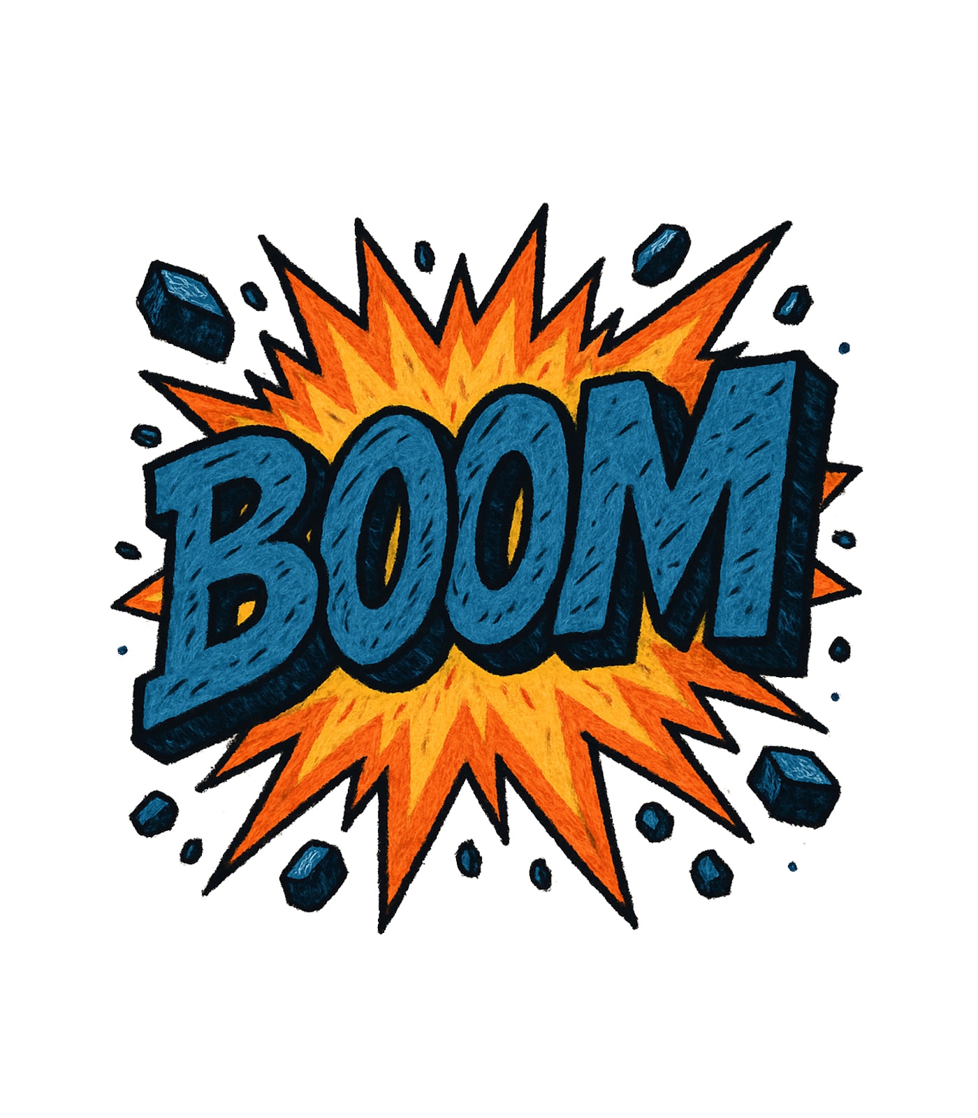 Explosive comic text effect — пример 3